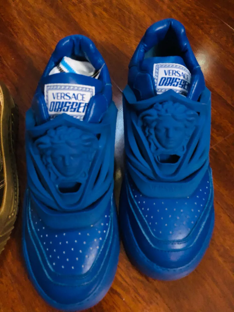 Versace Odyssey Blue Sneakers thumbnail