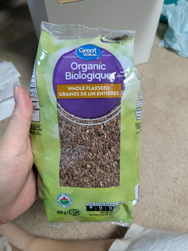 Great Value Organic Whole Flaxseed, 400g thumbnail
