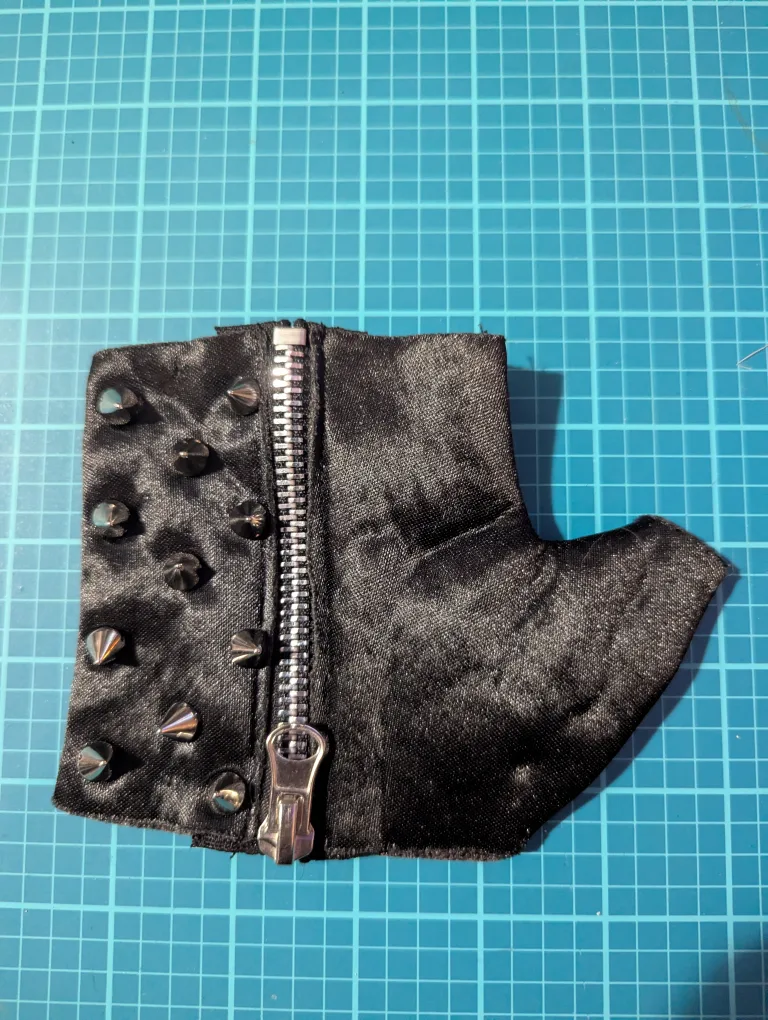 Black studded glove thumbnail