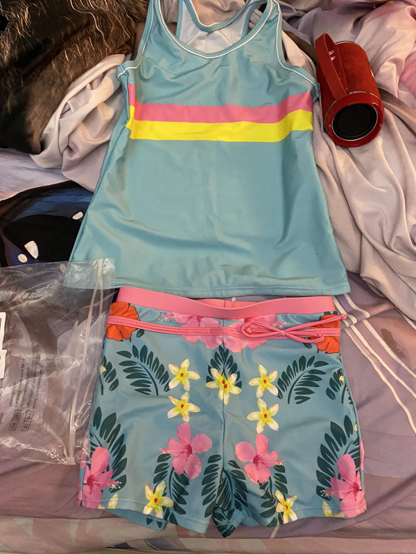 Girls' Size XL Tropical Swimsuit