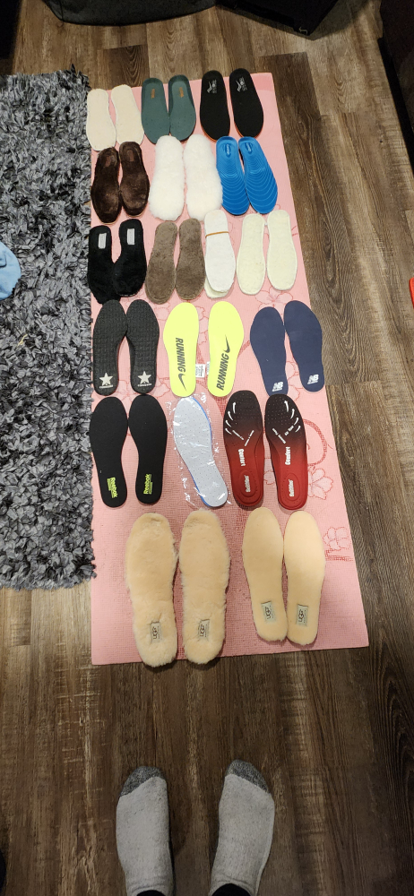 Bulk Lot of Insoles - Various Brands & Sizes