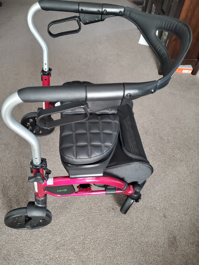 Evolution Xpresso Mini Zero Rollator Walker -  Burgundy - photo 4