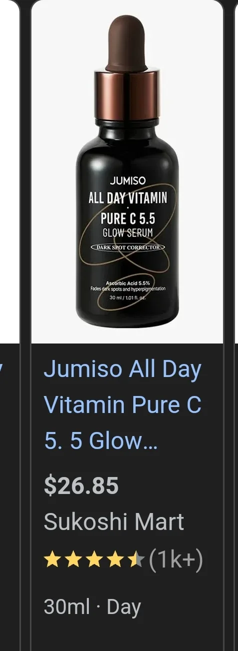 Jumiso All Day Vitamin Pure C 5.5 Glow Serum 30ml image indicator(3)