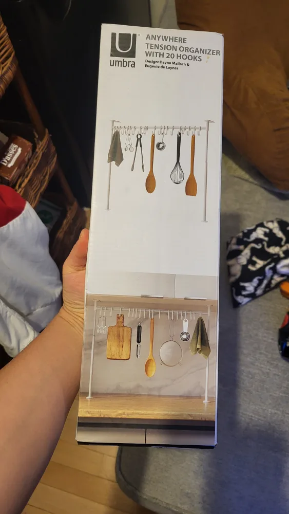 Umbra Anywhere Tension Rod Multi Kitchen Organizer - 20 Hooks image indicator(2)