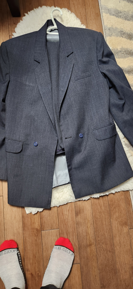 Men's Dark Grey Suit