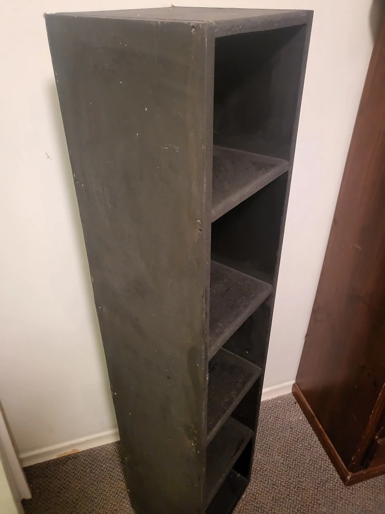 Black Five-Shelf Storage Unit - photo 4