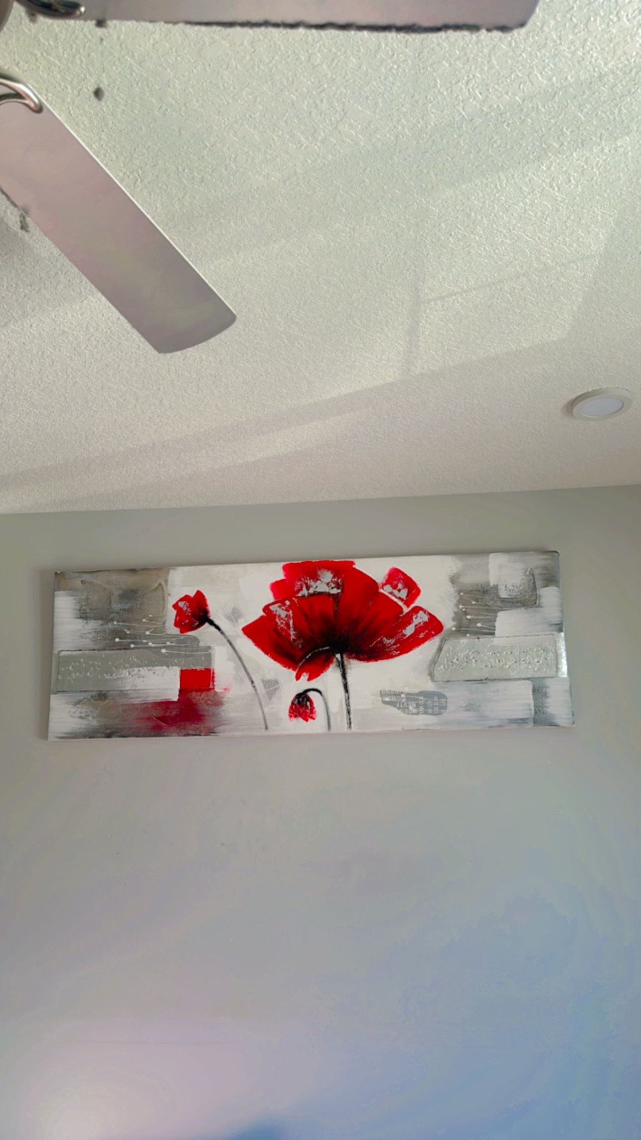Red Poppy Flower Canvas Wall Art
