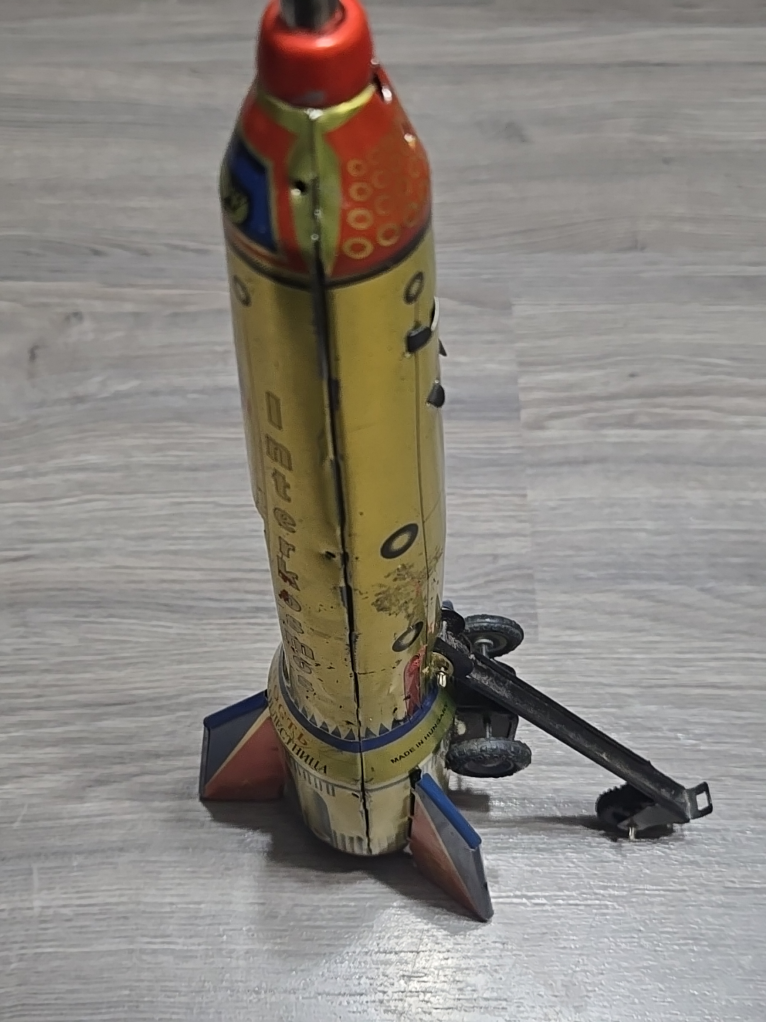 Vintage Interkosmos USSR Rocket Tin Toy