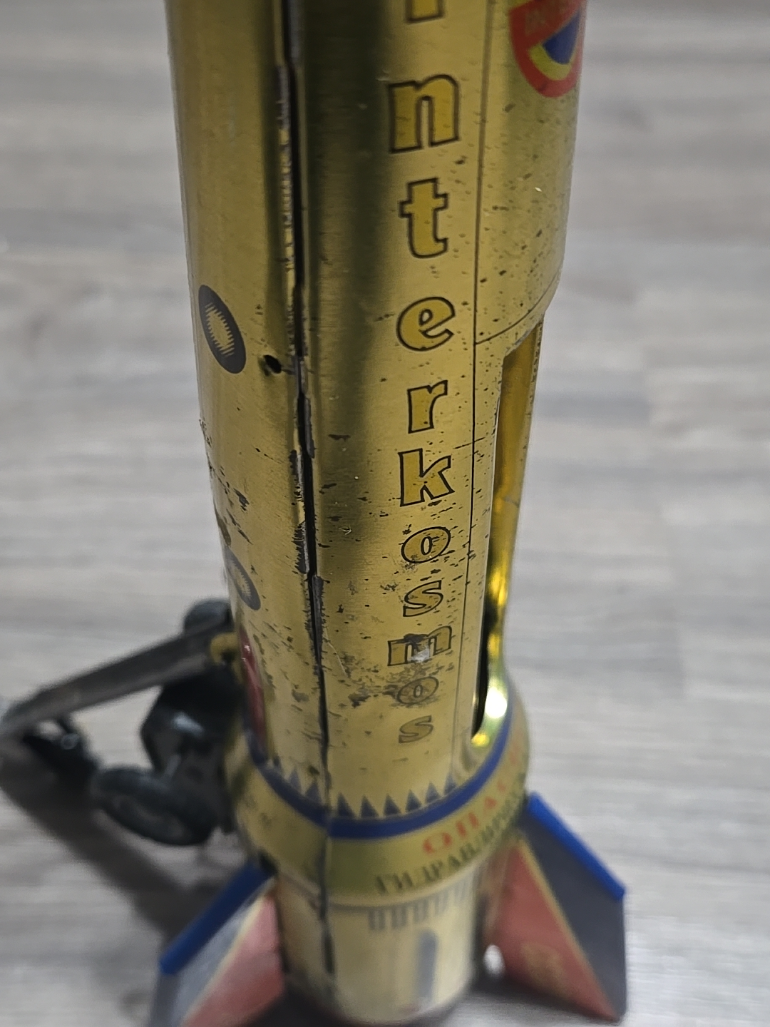 Vintage Interkosmos USSR Rocket Tin Toy - photo 2