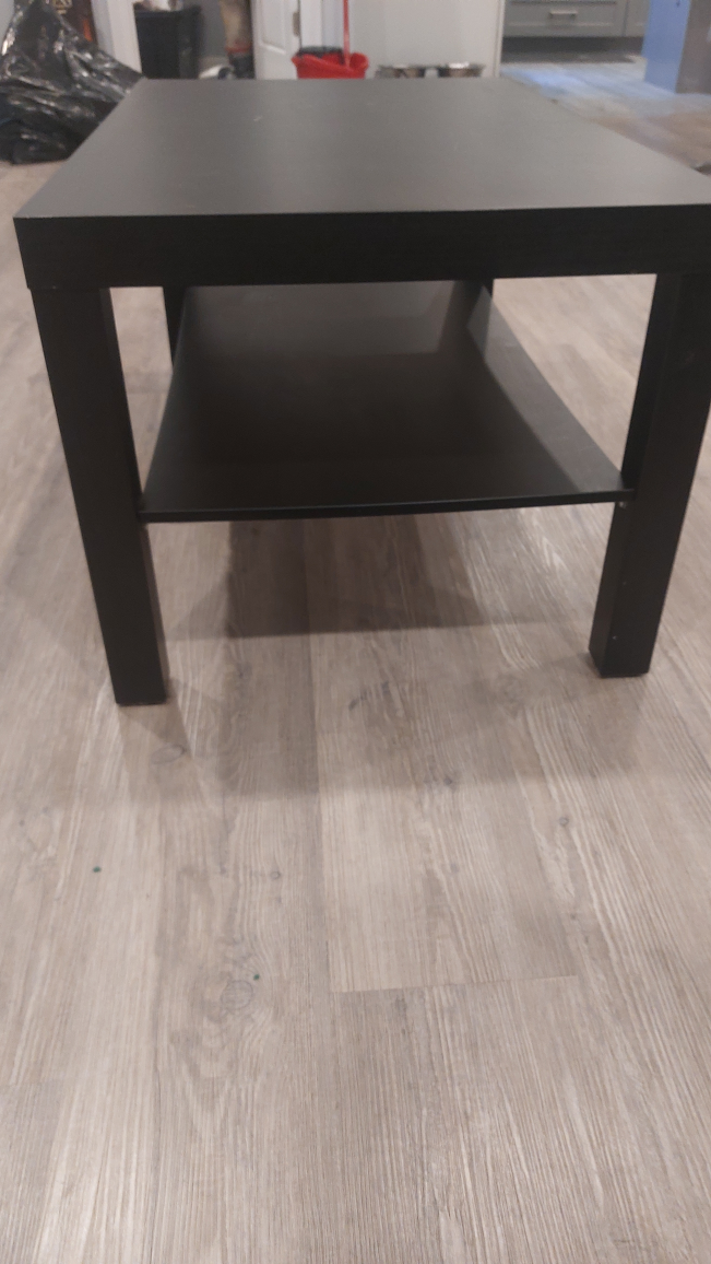 Black Two-Tier Side Table - photo 2