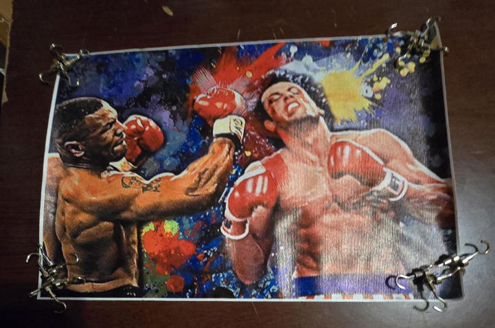 Mike Tyson verses Rocky Boxing Match Poster Print - photo 3