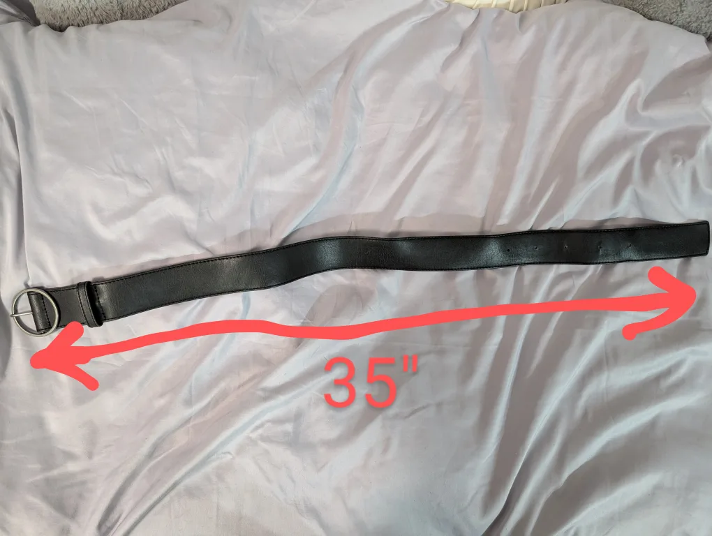 Matt & Nat Black Faux Leather Belt image indicator(3)