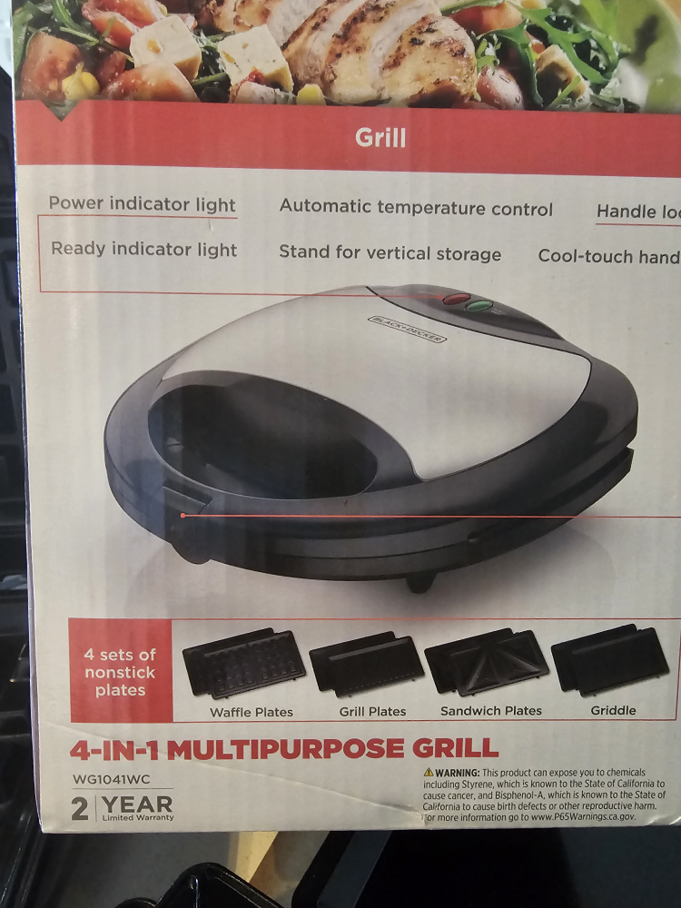 Black+Decker 4-in-1 Multipurpose Grill - photo 2