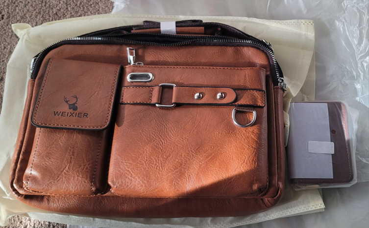 Brand New Brown Crossbody Shoulder Bag 2-Piece Set - photo 3