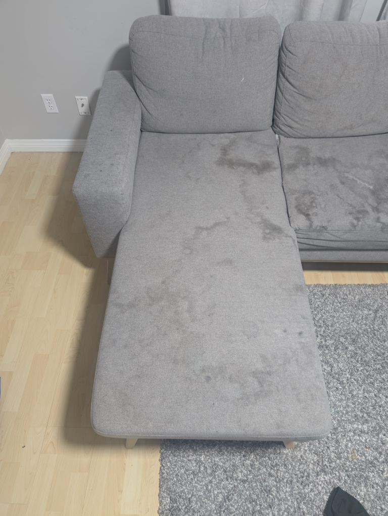Grey Sectional Sofa with Chaise Lounge - photo 3