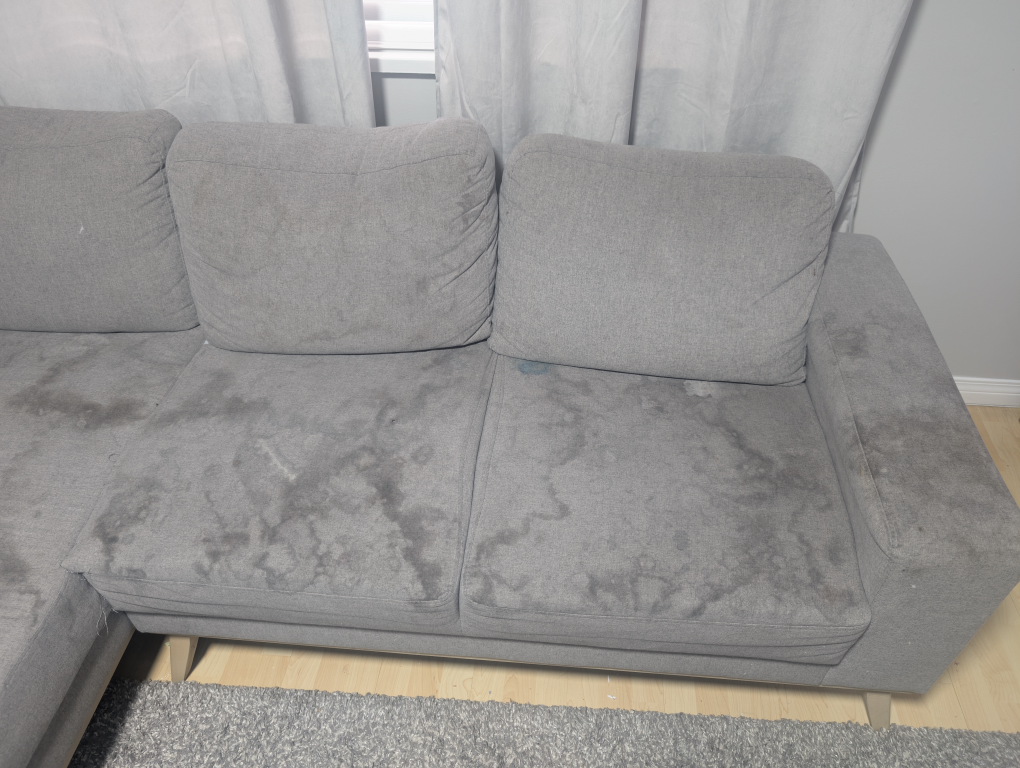 Grey Sectional Sofa with Chaise Lounge - photo 4