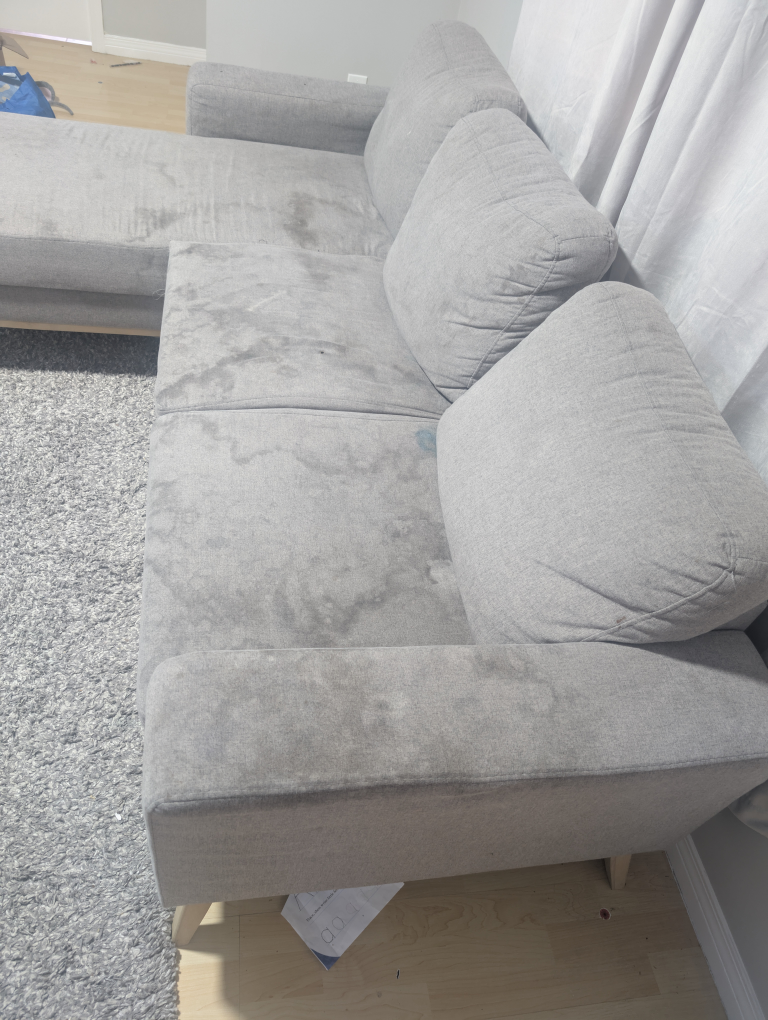 Grey Sectional Sofa with Chaise Lounge - photo 5