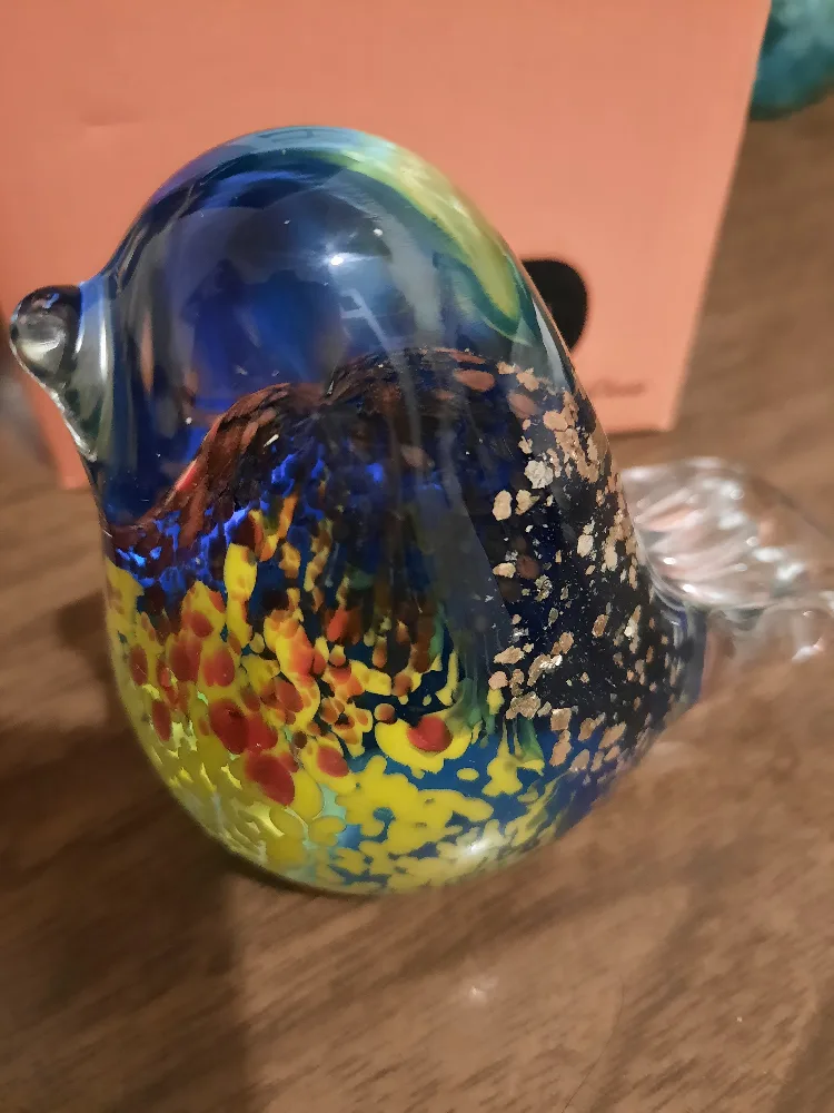 Colorful Glass Bird Figurine image indicator(2)
