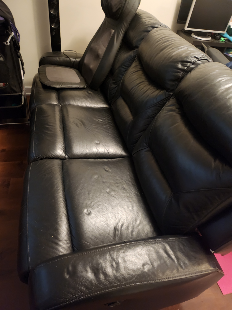 Reclining Real Leather Sofa