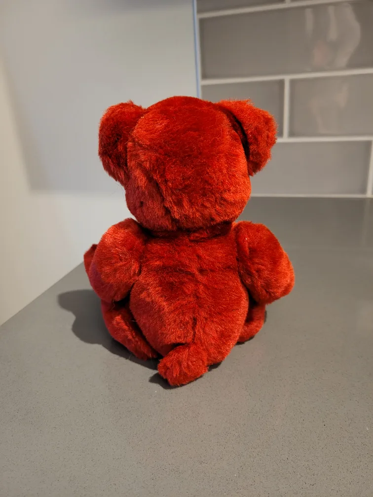 Vibrant Ruby Red Russ Bear Plush 10"🧸 image indicator(3)