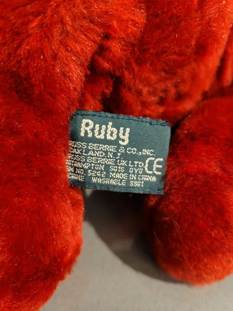 Vibrant Ruby Red Russ Bear Plush 10"🧸 image indicator(6)