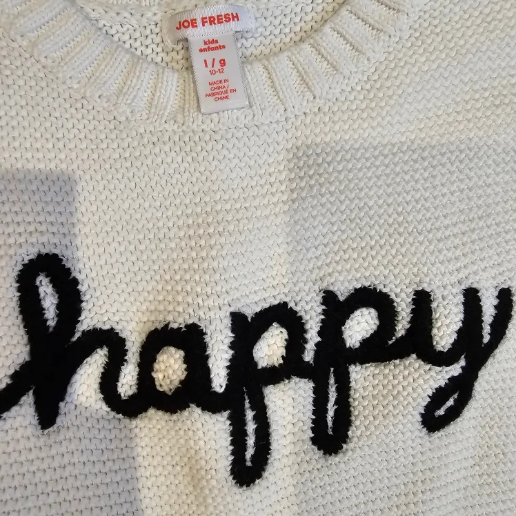 Joe Fresh Kids Sweater Size L 10-12 Months - Happy image indicator(2)