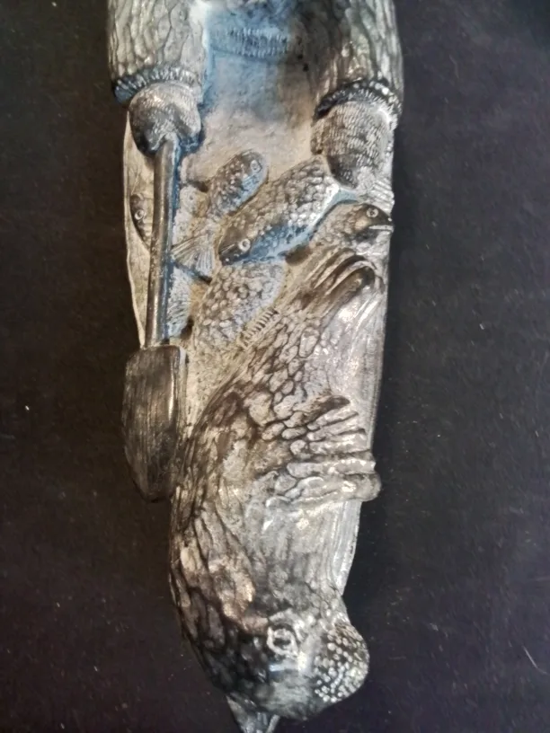 Inuk in Kayak Soapstone Carving image indicator(9)