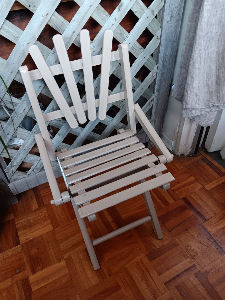 Child Folding Patio Chair - Light grey