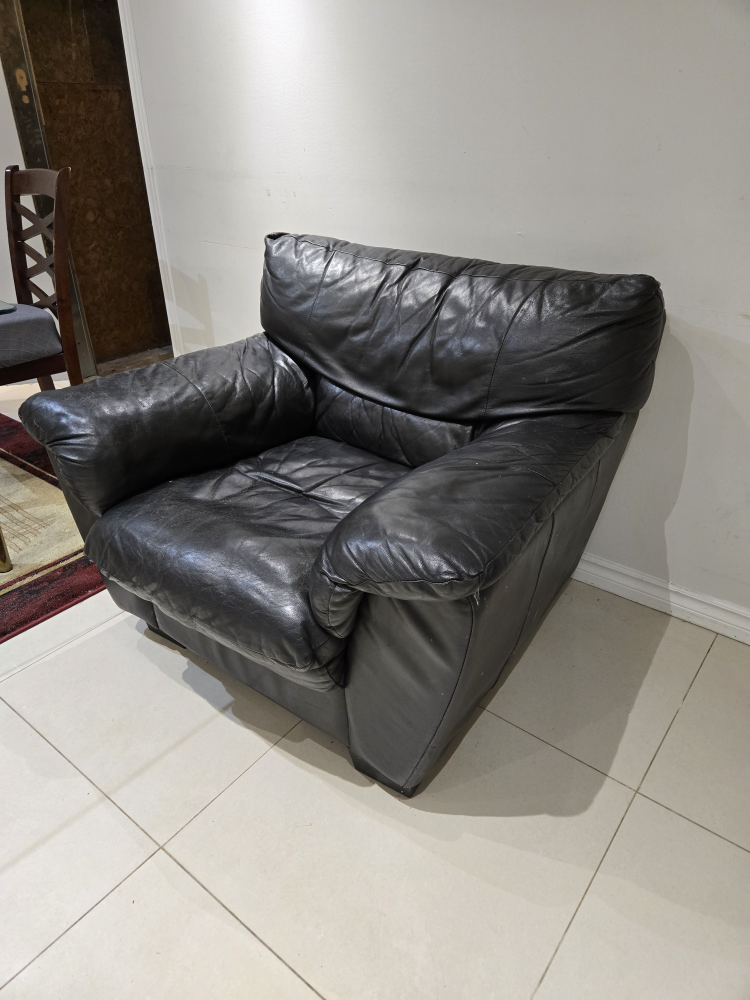 Black Leather Armchair