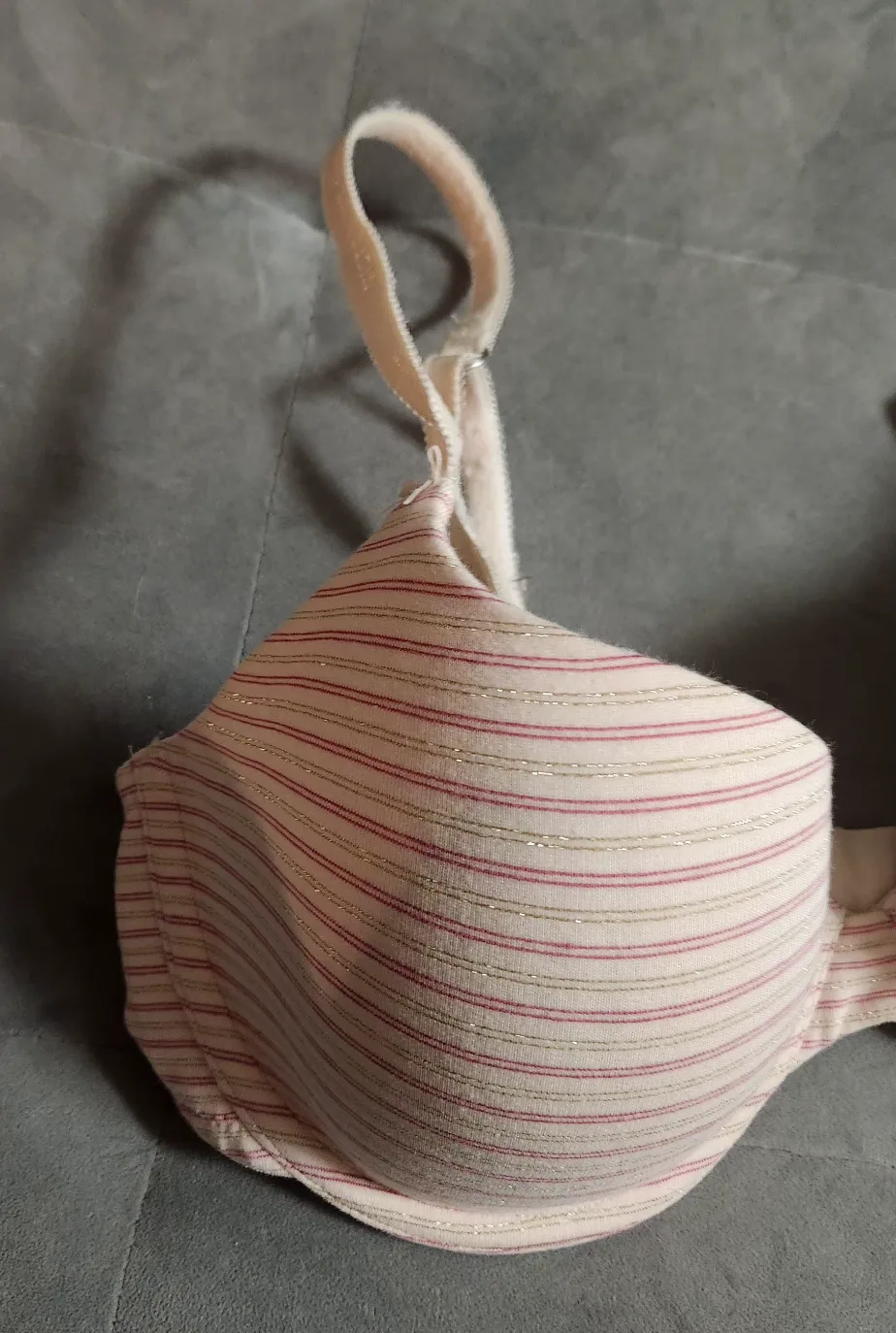Victoria's Secret Pink Striped Bra 34B image indicator(5)