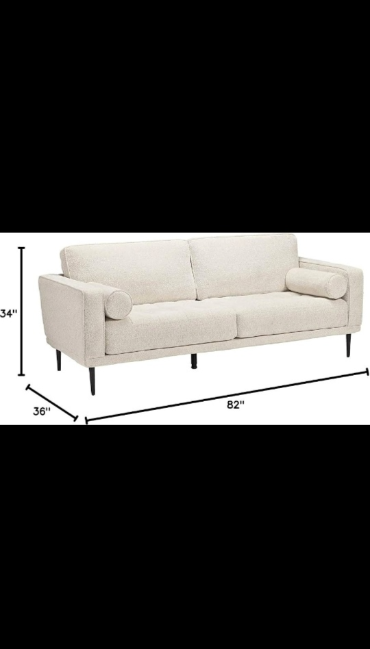 Ashley Homes Caladeron sofa couch with bolster pillows - photo 3