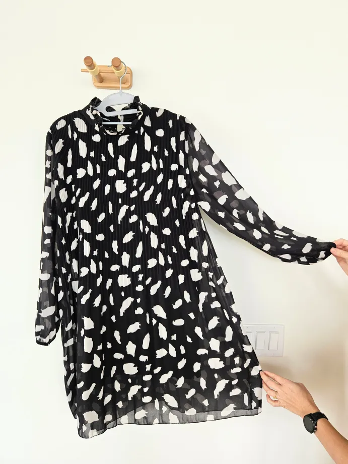 Pleated Chiffon Dress thumbnail