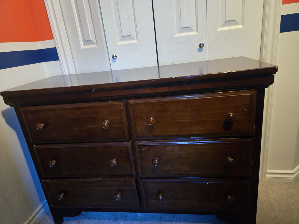 Kids Double Loft Bed with Desk and Storage and dresser - photo 5