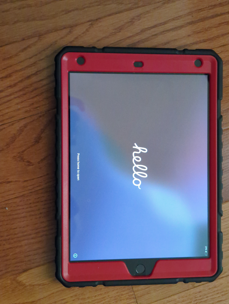 iPad Mini Rugged Case - Red & Black