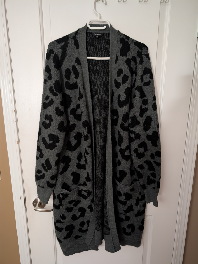 George Leopard Print Cardigan