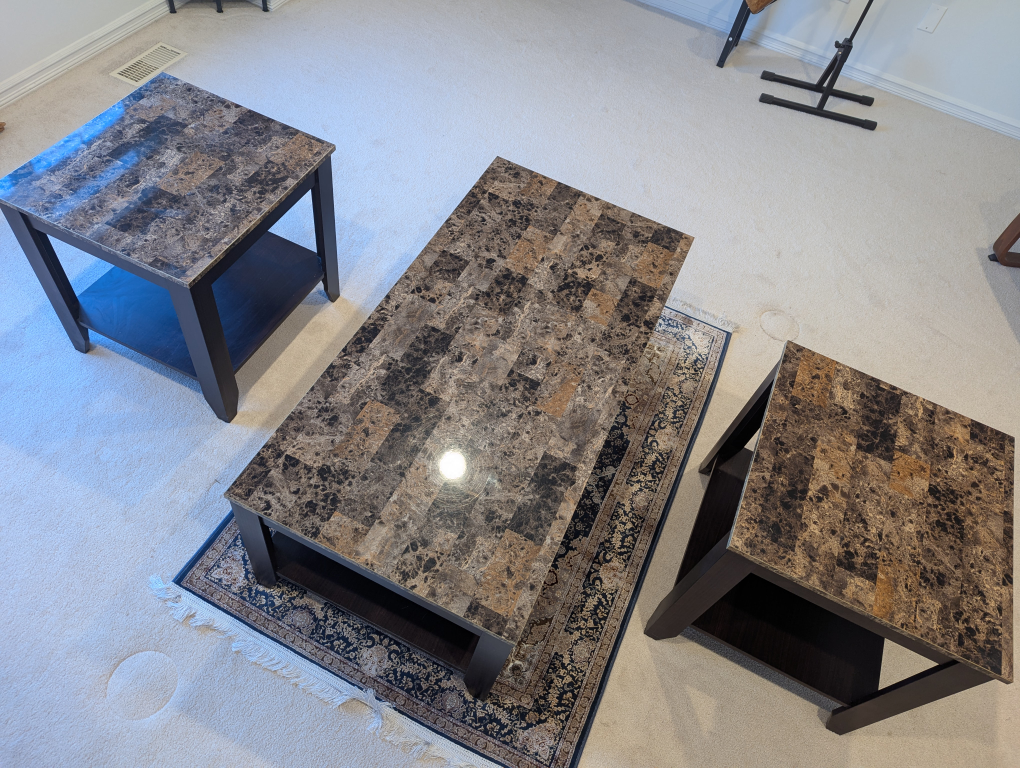 Set of 3 elegant coffee tables - photo 2