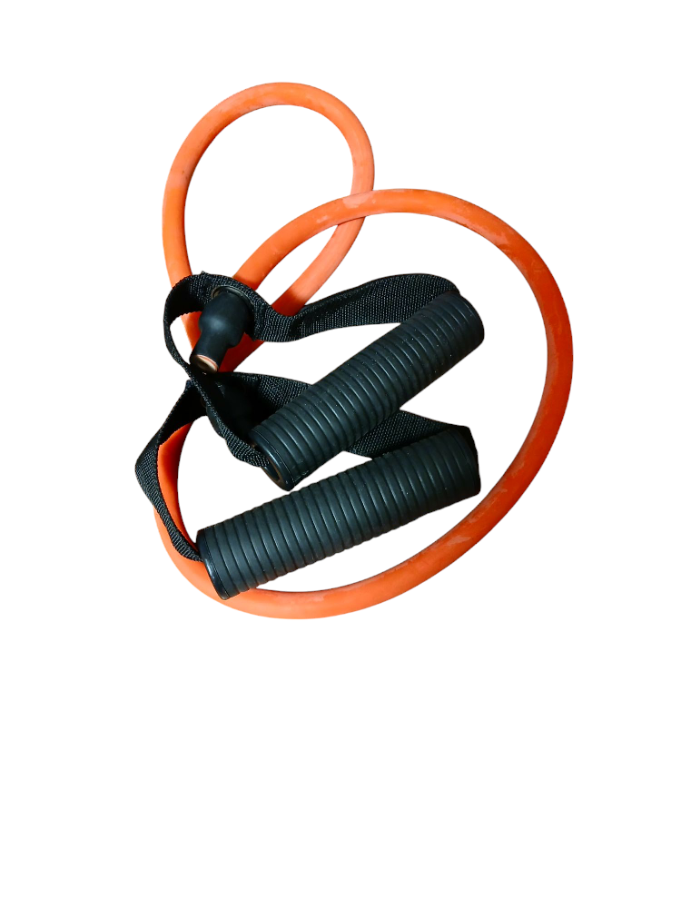 Orange Exercise Resistance Band with Handles