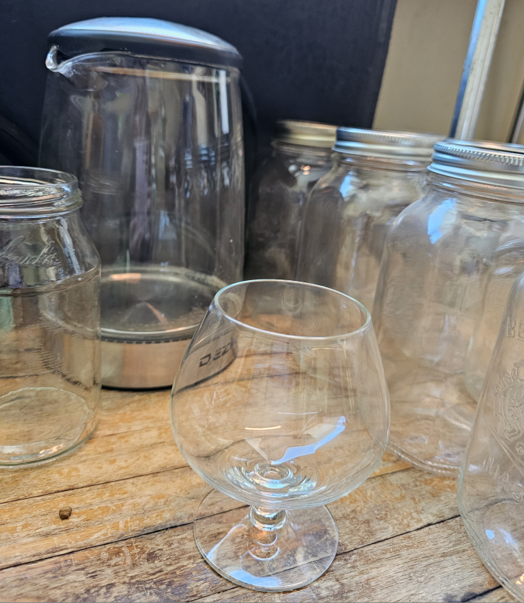 Glassware and Jars Lot -  Includes Electric Kettle - photo 4