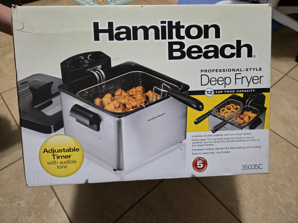 Hamilton Beach Professional-Style Deep Fryer with Double Baskets