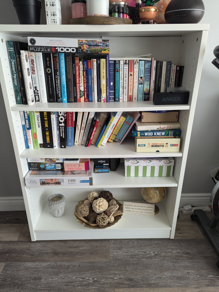 White Bookshelf