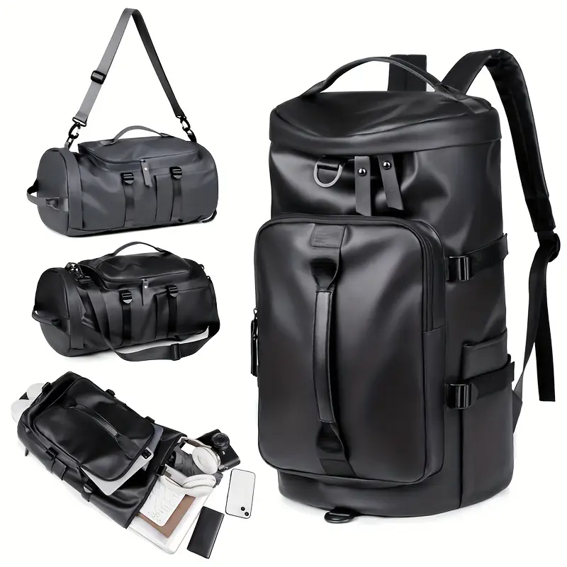 Large Grey Travel Backpack - Versatile Design