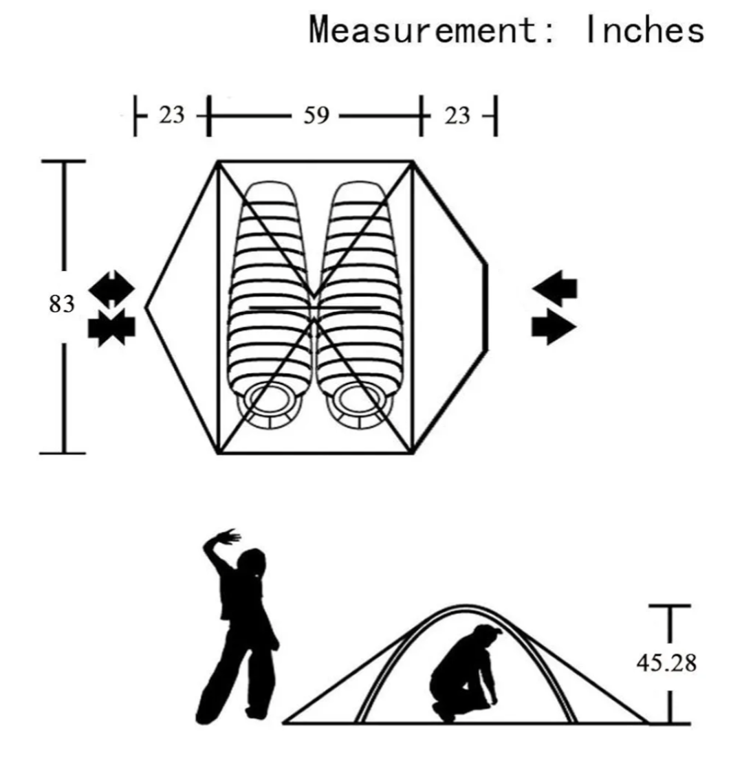 2-Person Lightweight Camping Tent - photo 3
