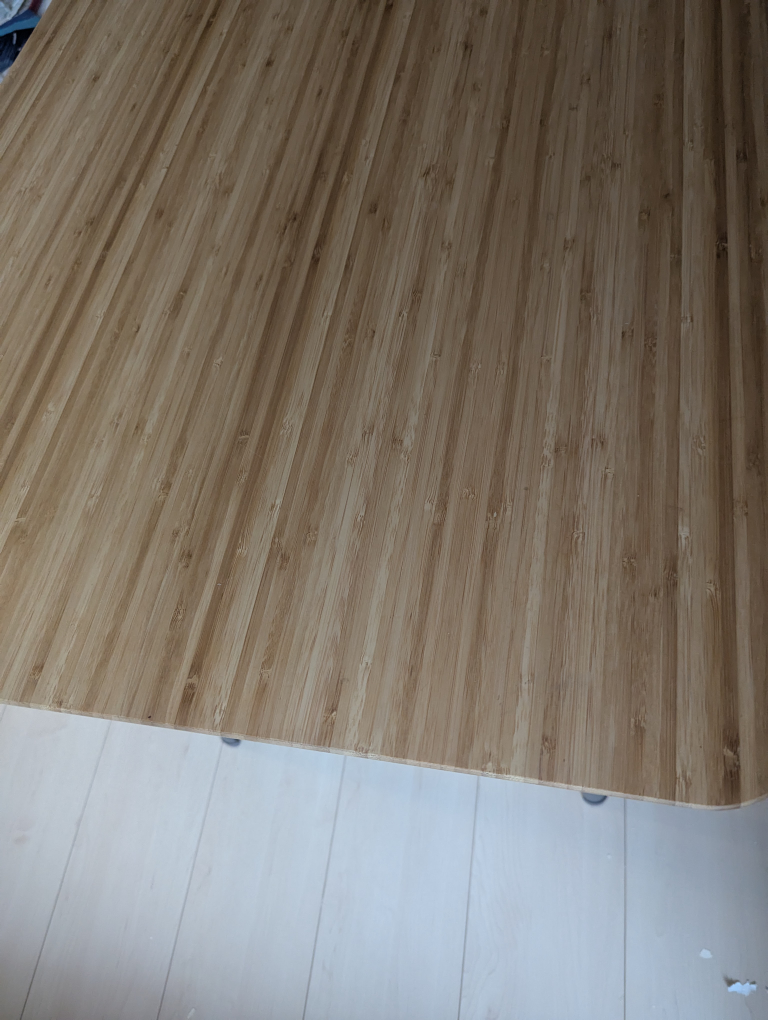 Bamboo top table with metal legs - photo 3