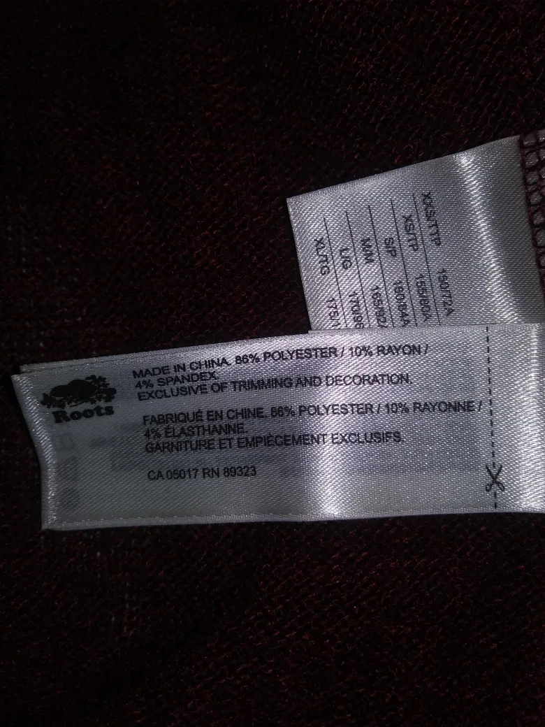 Roots Maroon Long-Sleeve Sweater - Size L/G image indicator(3)