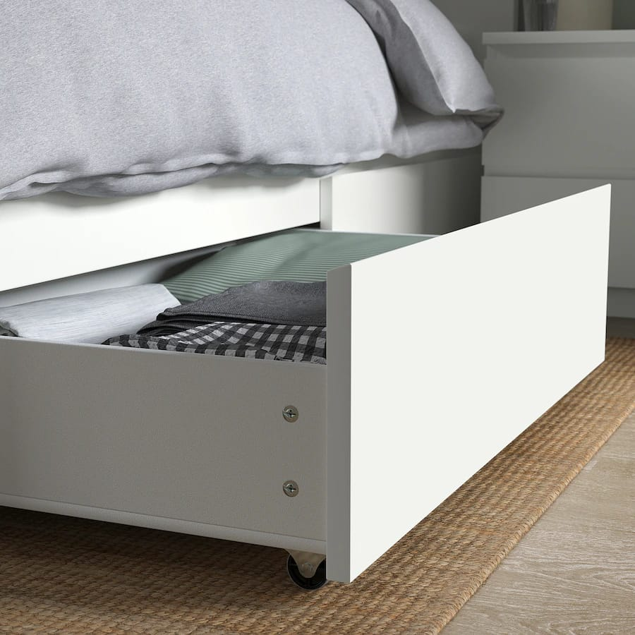 set of 4 IKEA MALM Underbed Storage Drawers - photo 4