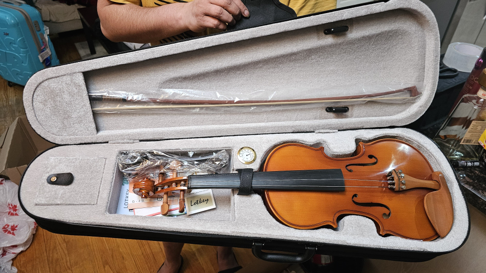 Lotkey Violin with Case and Bow - photo 2