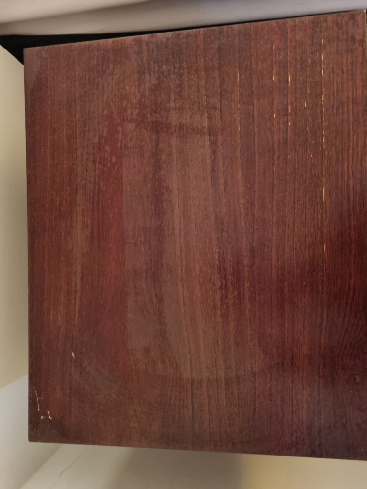 2 x Dark Wood Nightstand with One Drawer - photo 3
