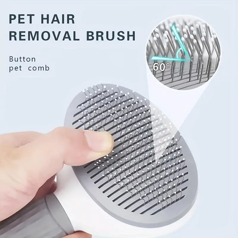 2-in-1 Pet Grooming Brush - Massage & Hair Removal - photo 3