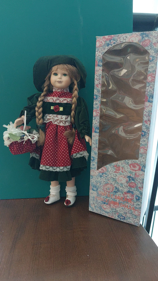 Collectible Porcelain Doll in Original Box - photo 2