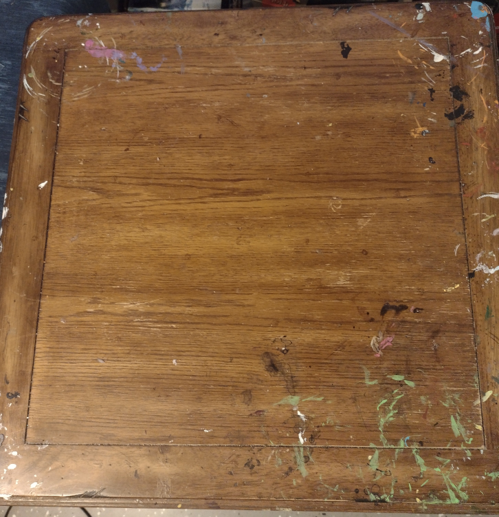 Square Wooden End Table with Rattan Shelf - photo 5